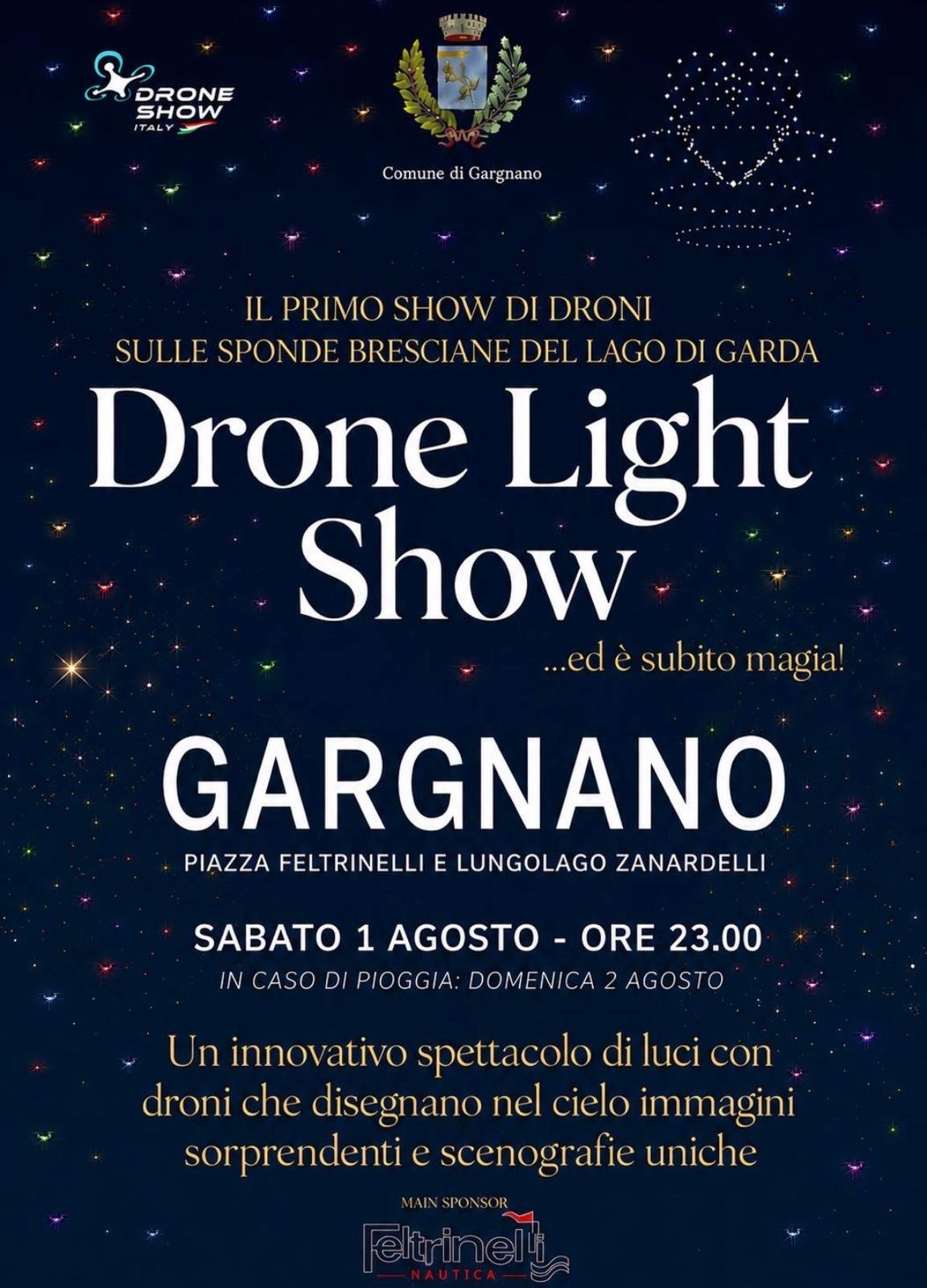 Drohnen-Lichtshow in Gargnano